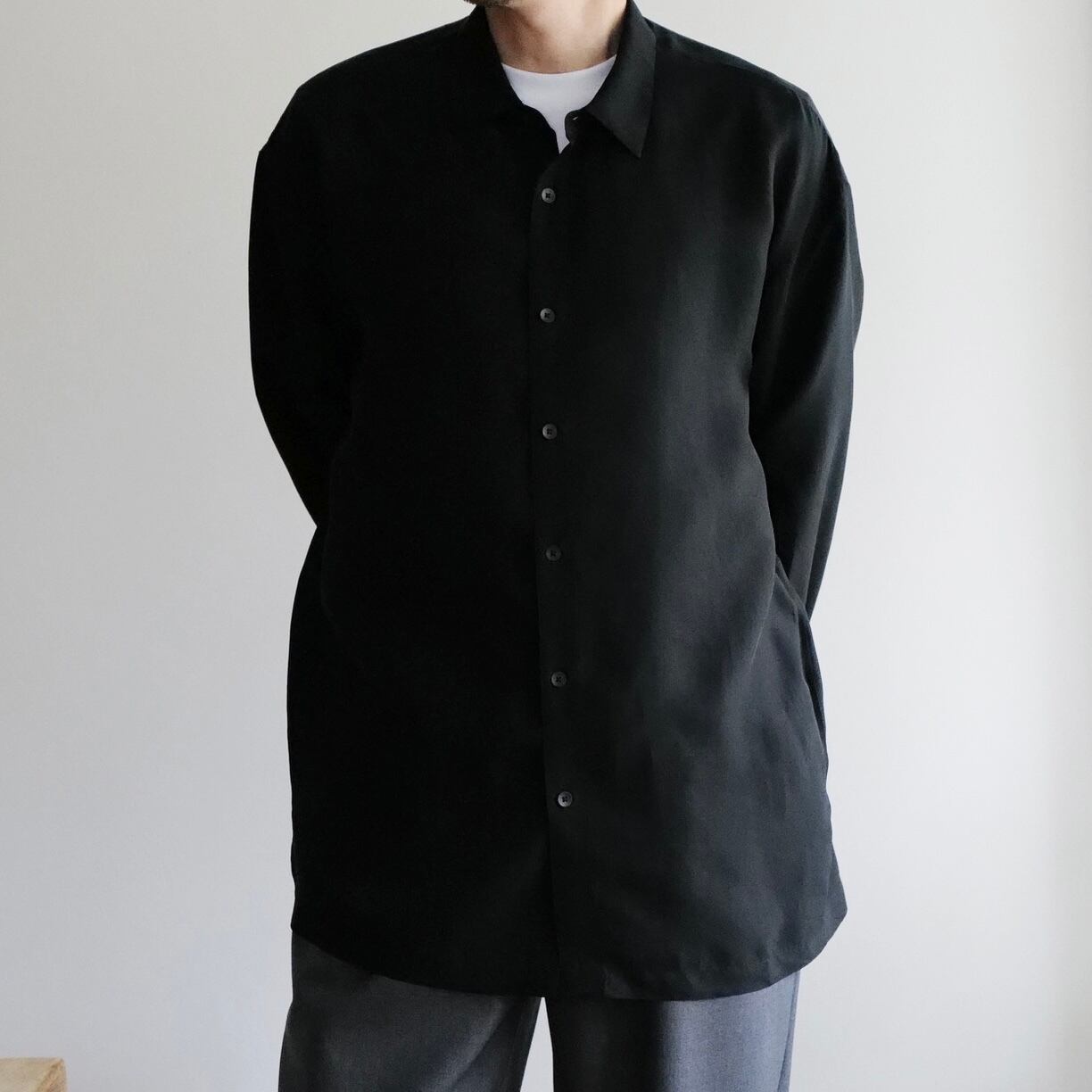 ATON｜KYOTO TSURIZOME SILK OVERSIZED SHIRTS | HJ GALLERY