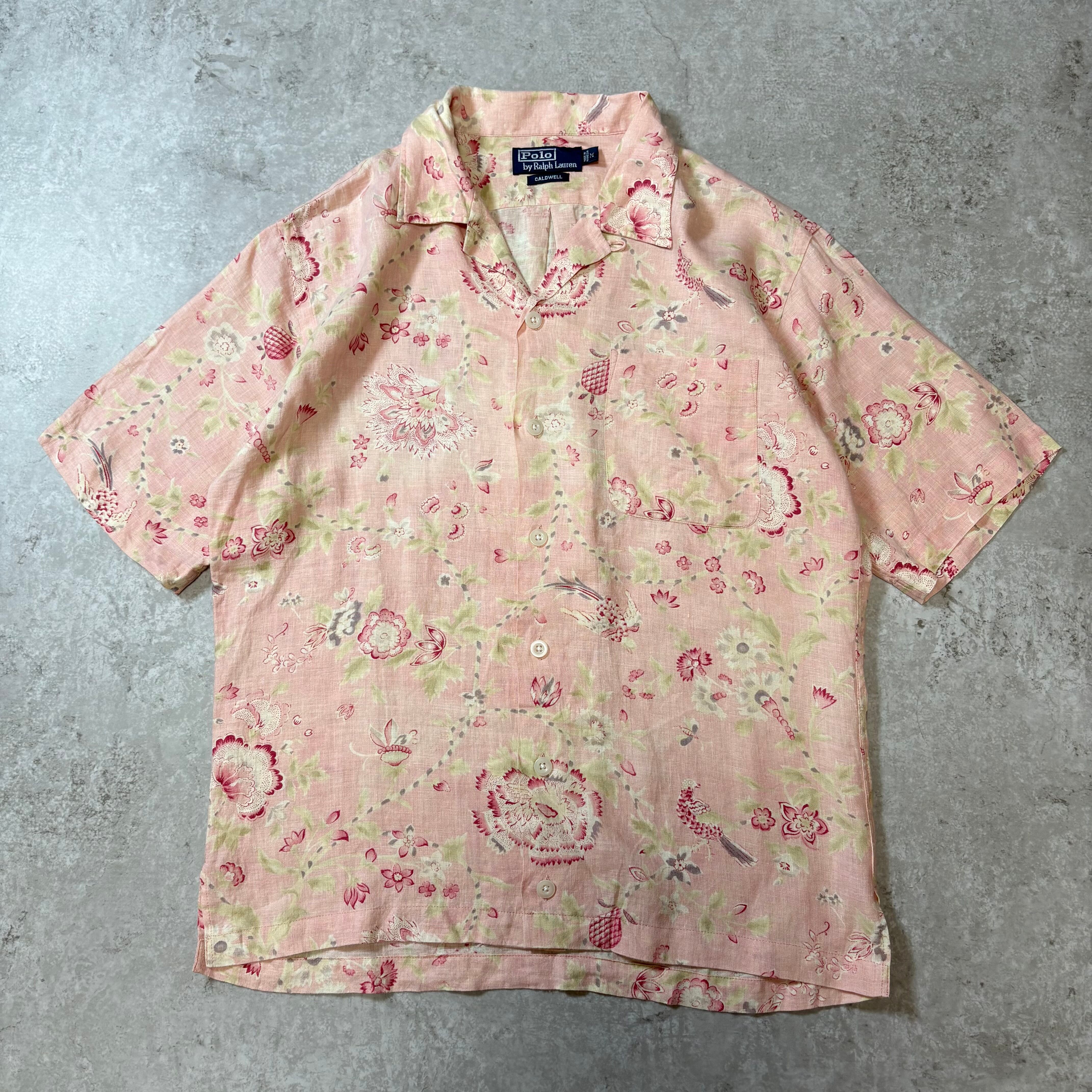 2000s "Polo Ralph Lauren" Open Collar Shirt "COLDWELL"
