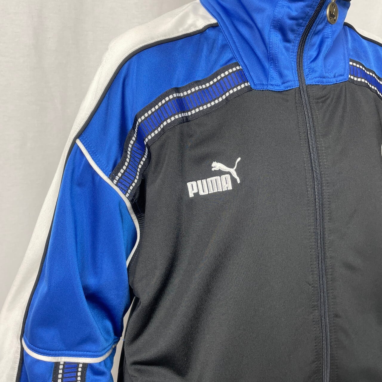 【PUMA】90s プーマ　くすみブルー　トラックジャケット　スポーツ