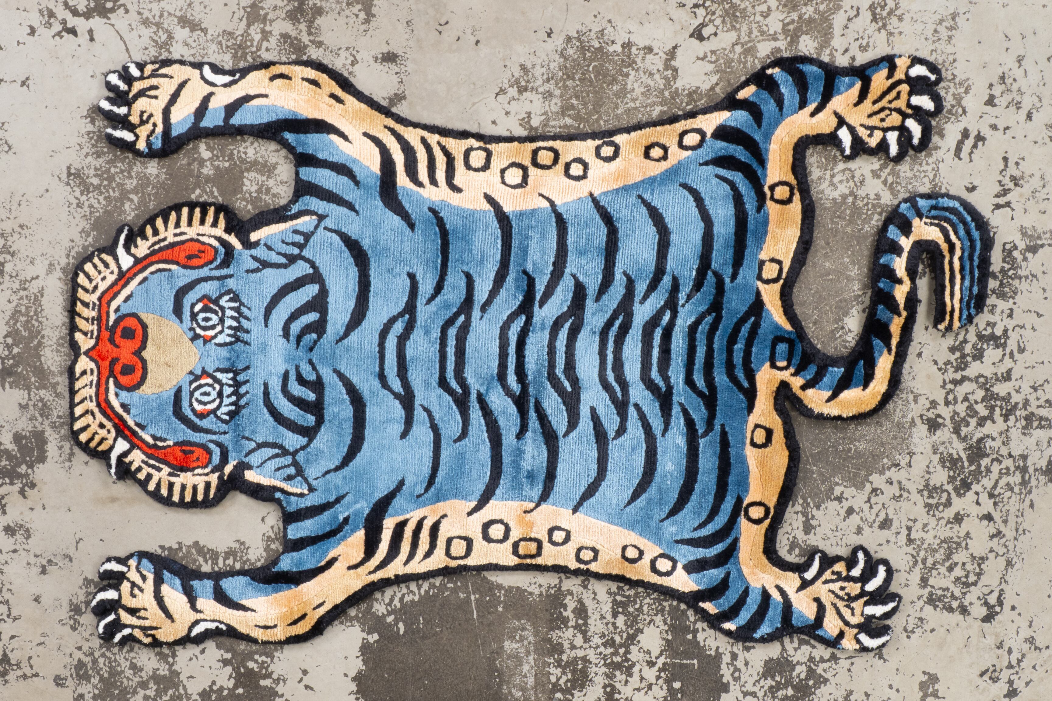 Tibetan Tiger Rug 《Sサイズ•シルク208》チベタンタイガーラグ