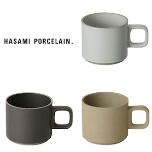 ハサミポーセリン 波佐見焼 マグカップ 半磁器 S 325ml ナチュラル ブラック グロスグレー HASAMI PORCELAIN