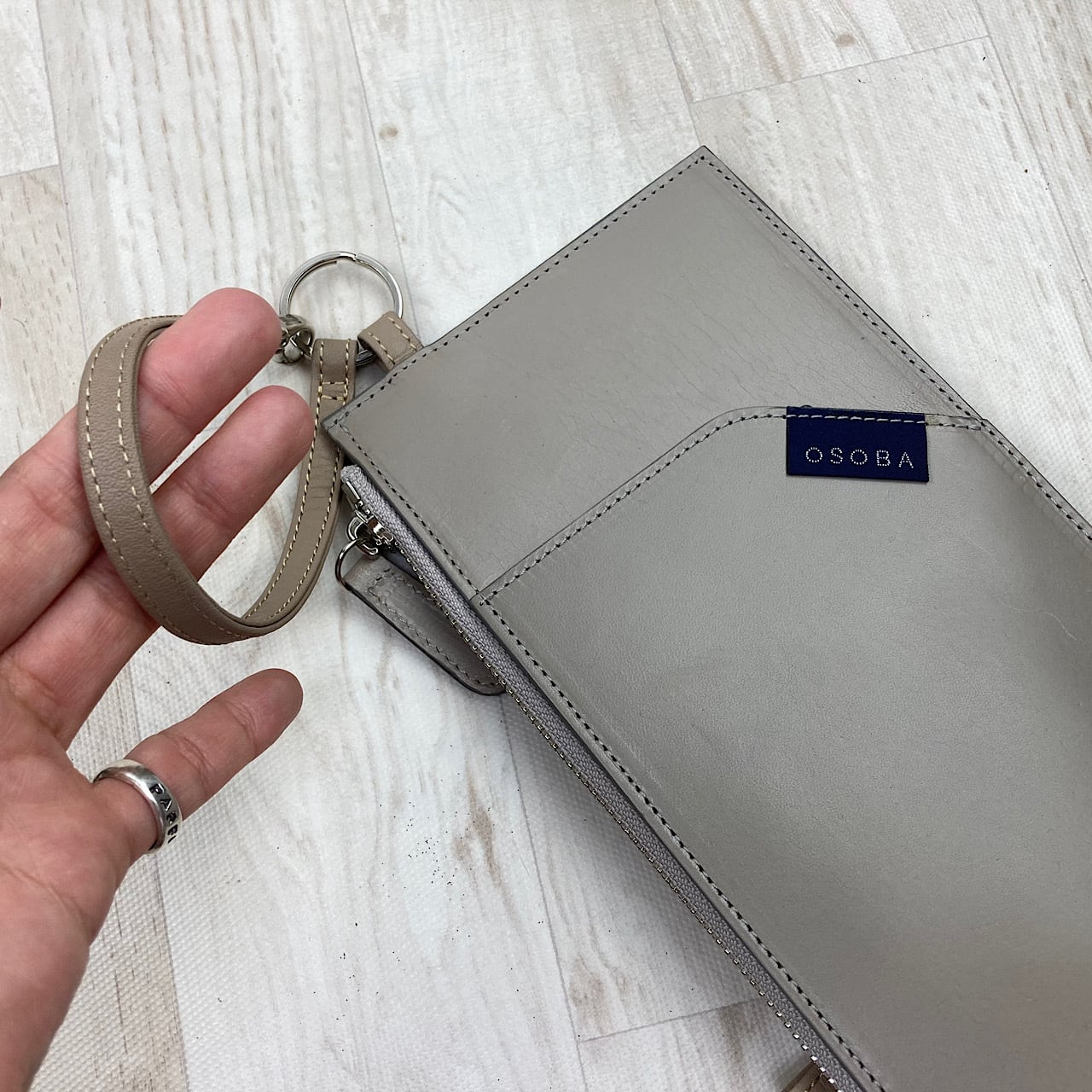 ponpocoさん♡ ウォレットショルダー 3wayお財布ポシェット【WalkWith2】OSOBAシリーズ わんことおさんぽ