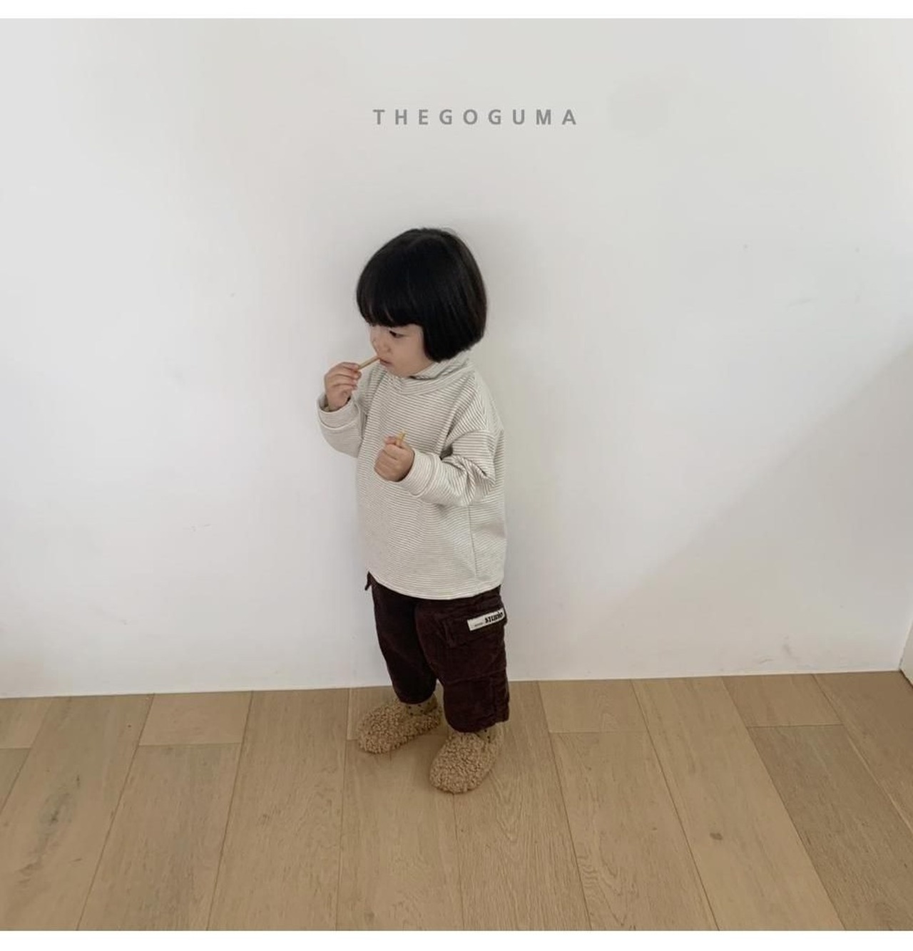 ザゴグマ / THE GOGUMA / マルチボーダーハイネックT / 韓国子供服 / キッズ / 26winter〖取寄〗*XS~XL*