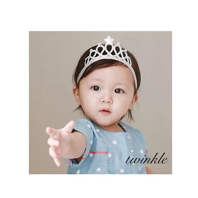 即納シルバーティアラ　ヘアバンド　