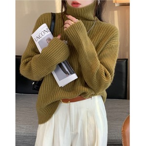 ハイネックボトミングニットセーター 9color  W00878