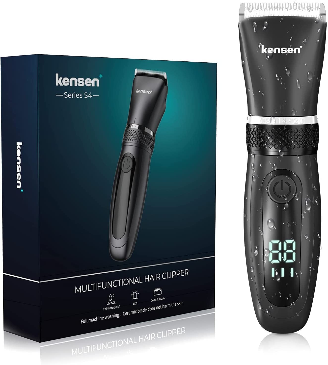 kensen シェーバー メンズ 電動シェーバー 髭剃り 回転式 IPX6防水 USB