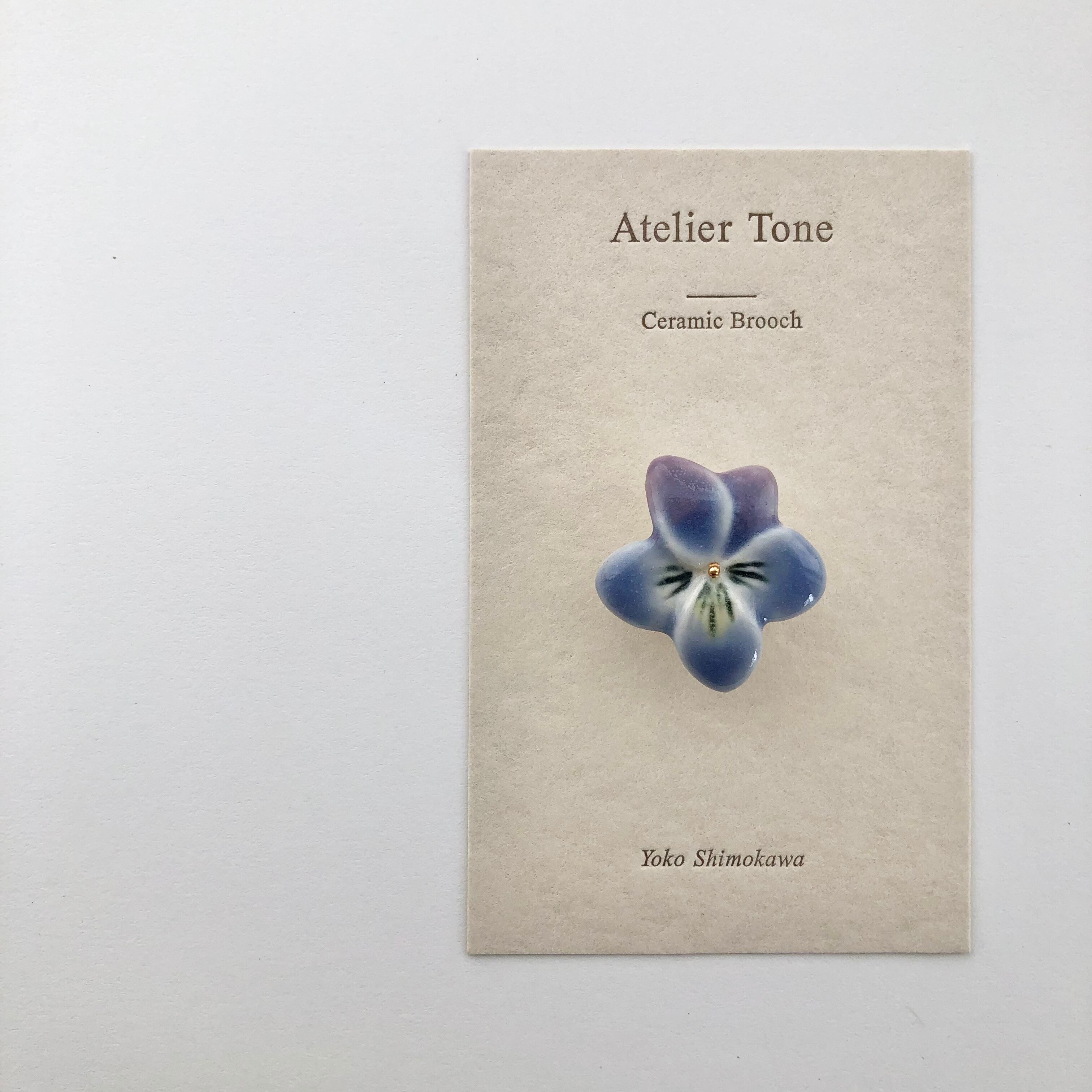 すみれの花 ピンブローチ | Atelier Tone Online Shop