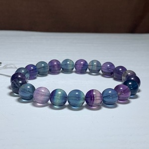 16.透明度高☆美グラデーションフローライト・ブレスレット