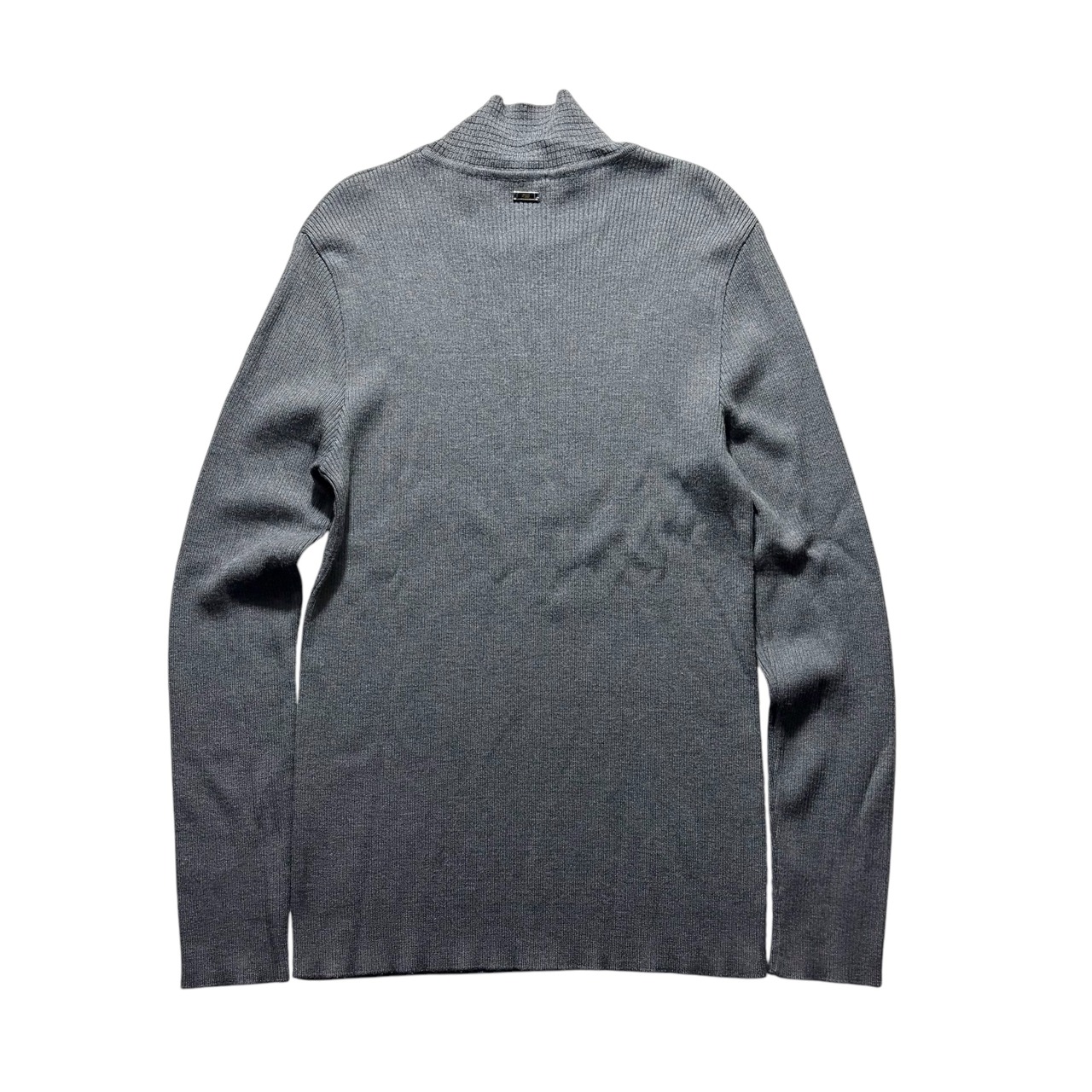 VERSACE CLASSIC mock neck rib knit sweater