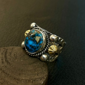 ハーマンスミス(HermanSmith) ビズビーターコイズ 18Kリング 23号