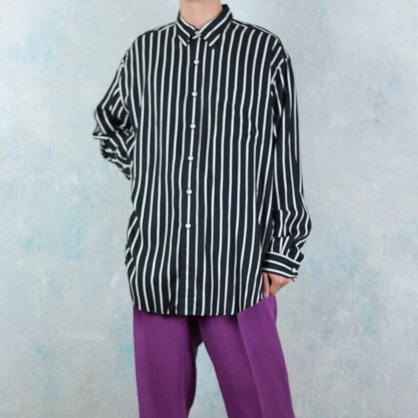 Polo by Ralph Lauren レーヨン ストライプシャツ 【FF-2823】 | cv