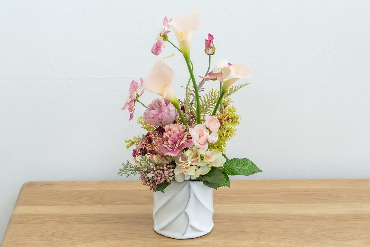 アーティフィシャルフラワー・アレンジメント（ピオニー／2色） by