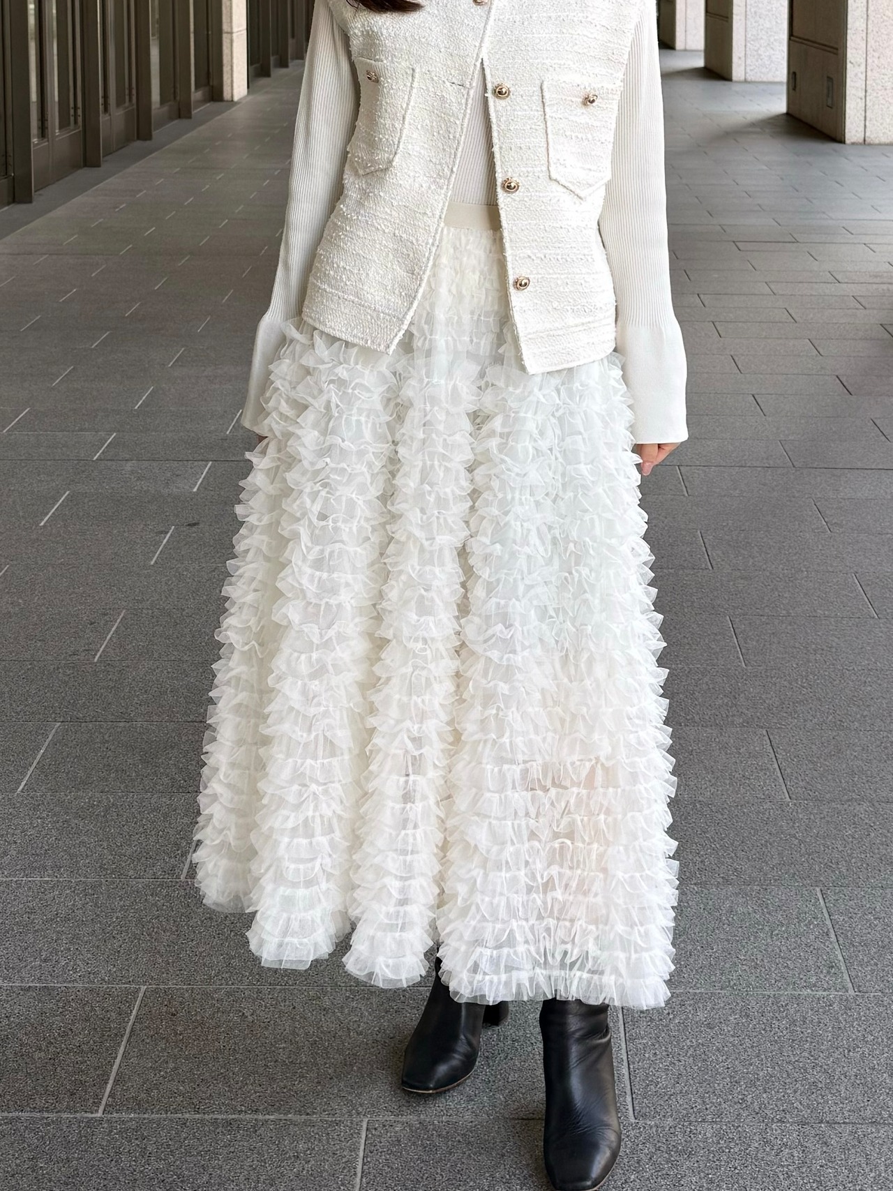 ティアードチュールスカート［70024］