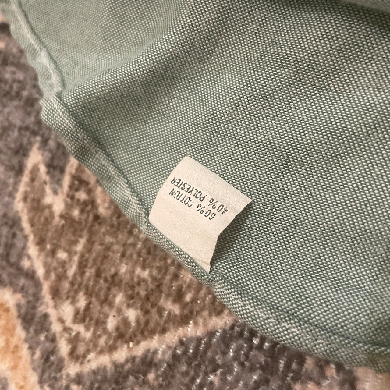 90s / USA製 / green chambray shirts