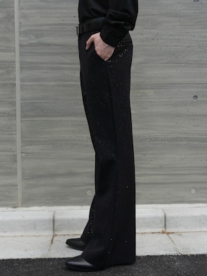 【ALUDE SELECT】galaxy lame flare pants