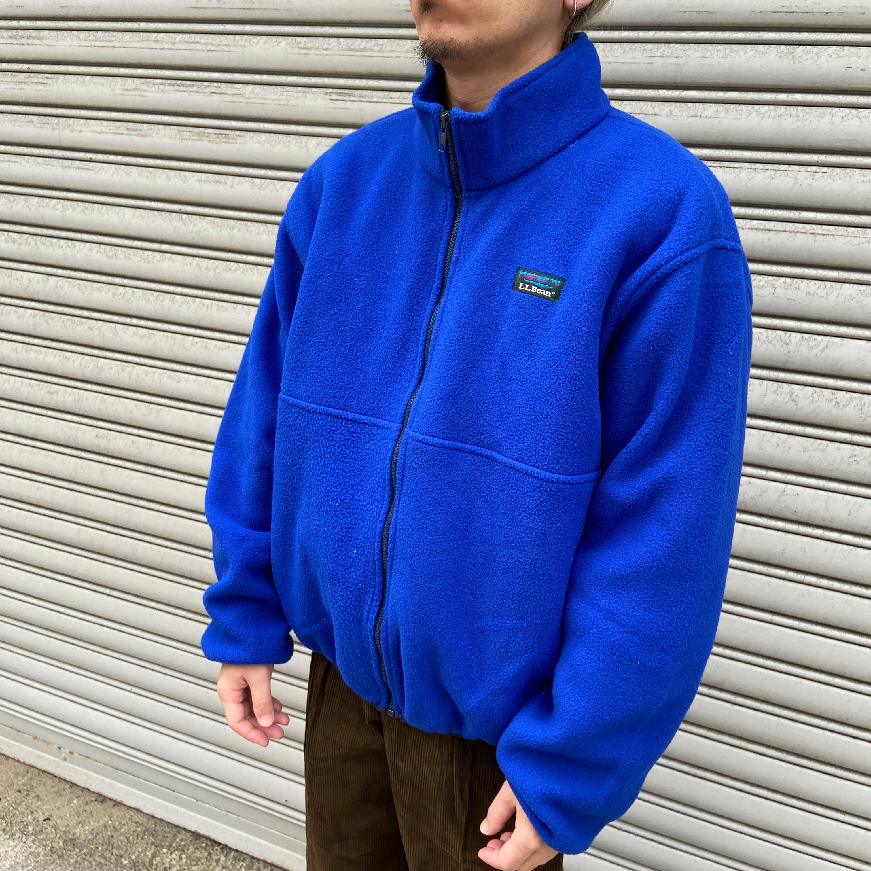 90s L.L.bean USA製 フリースジャケット XL 青 エルエルビーン | 古着