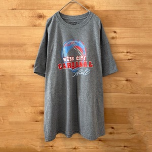 【GILDAN】ソフトボール webb city cardinal プリント Tシャツ XL ビッグサイズ US古着