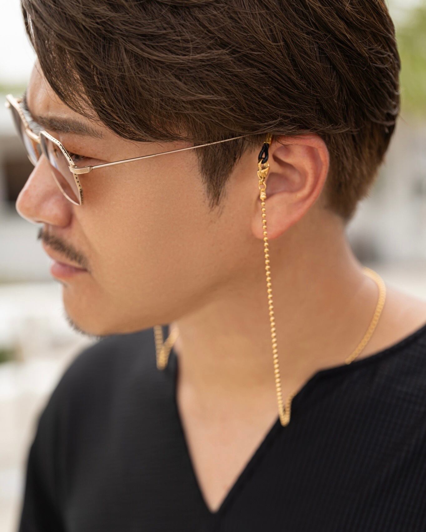 ball chain glass cord［RN23-015］ | rifiny