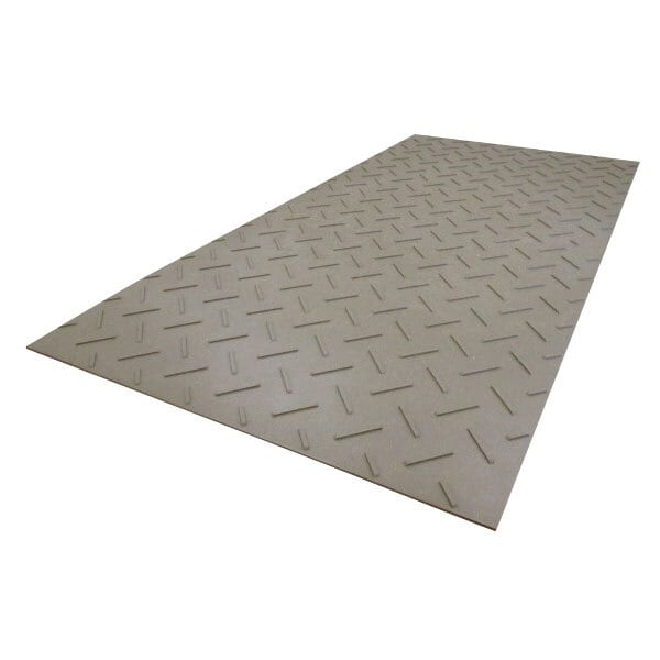 プラスチック養生敷板 Diban 片面滑り止めタイプ 薄型 48版 茶色 1枚 連結穴なし wpt ディバン 樹脂製 養生板 ウッドプラスチック