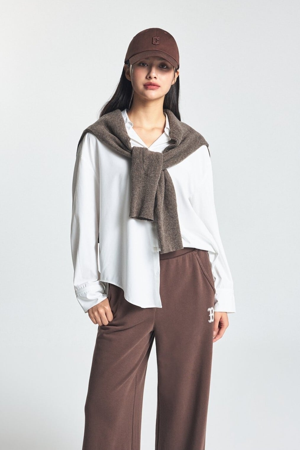 ☆aespa ニンニン 着用！！【MLB】Basic Small Logo Struck Ball CLE