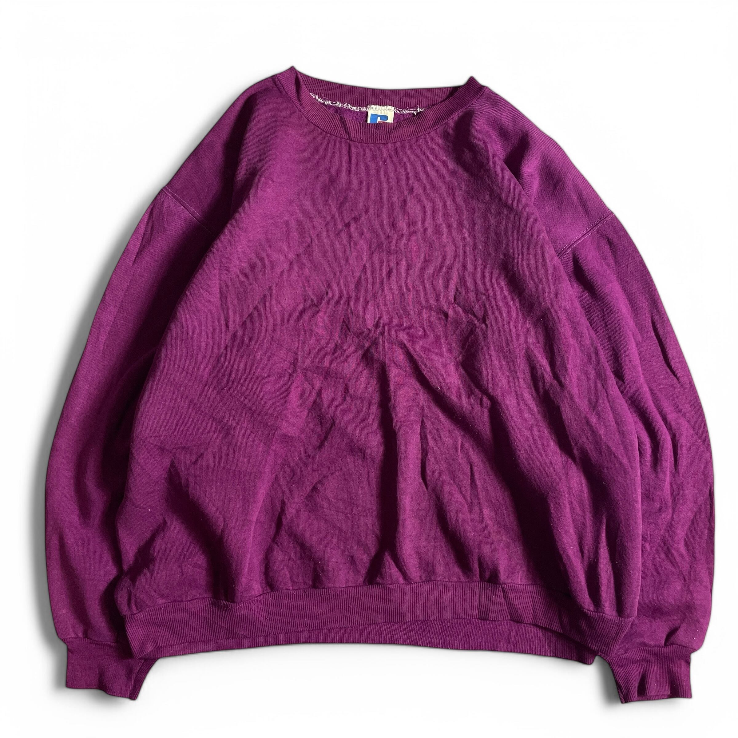 00s RUSSEL ATHLETIC 無地 スウェット パープル
