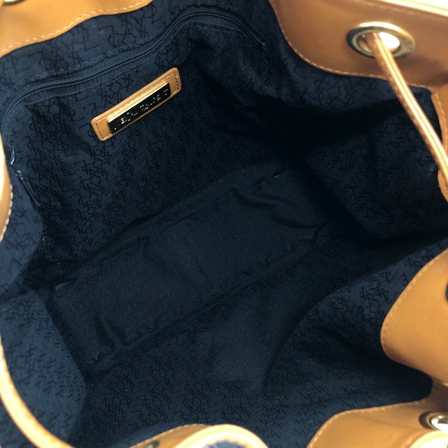 Yves Saint Laurent イヴ・サンローラン ショルダーバッグ ブラック キャンバス×レザー 巾着 vintage ヴィンテージ オールド bnv4u7