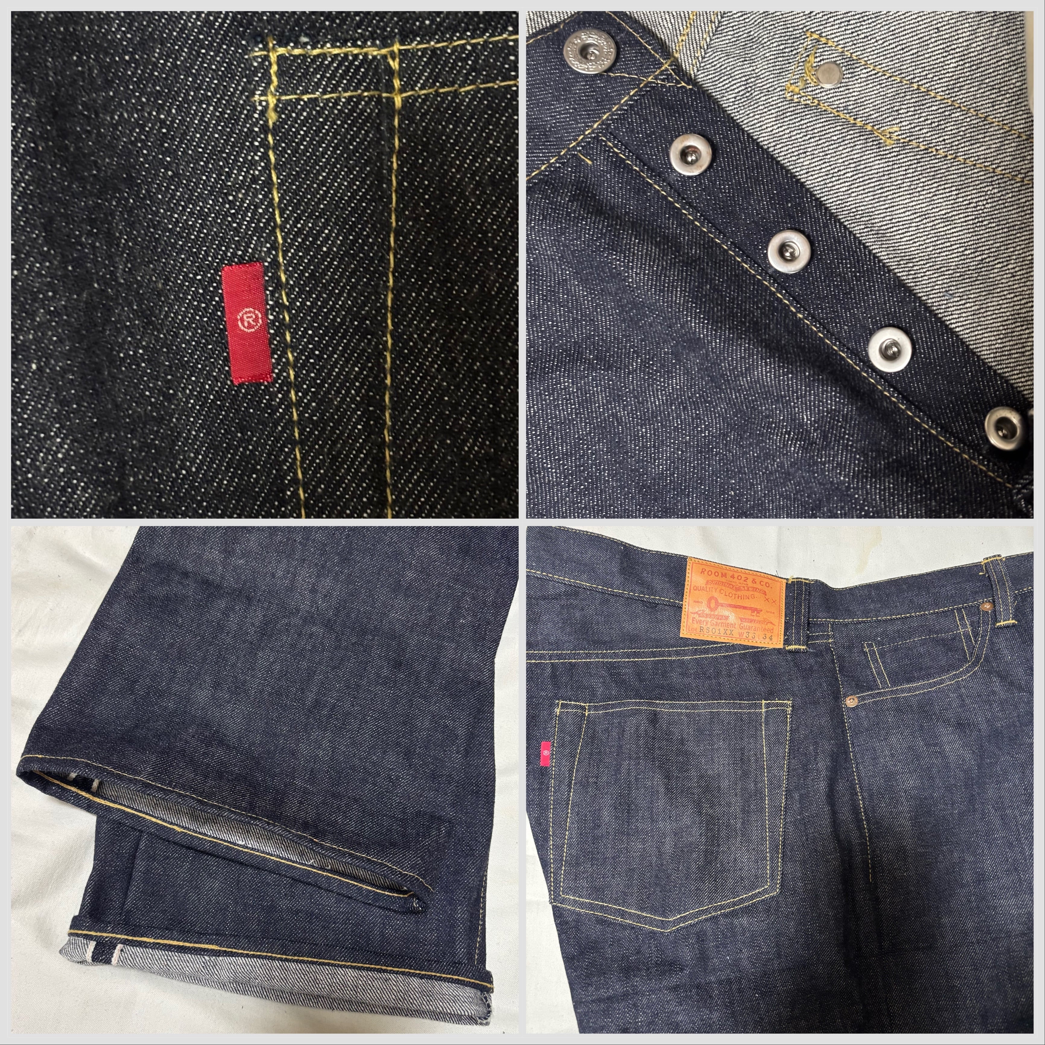 ハンドメイド 大戦モデル W36 デニム パンツ ジーパンR501XX WWⅡ