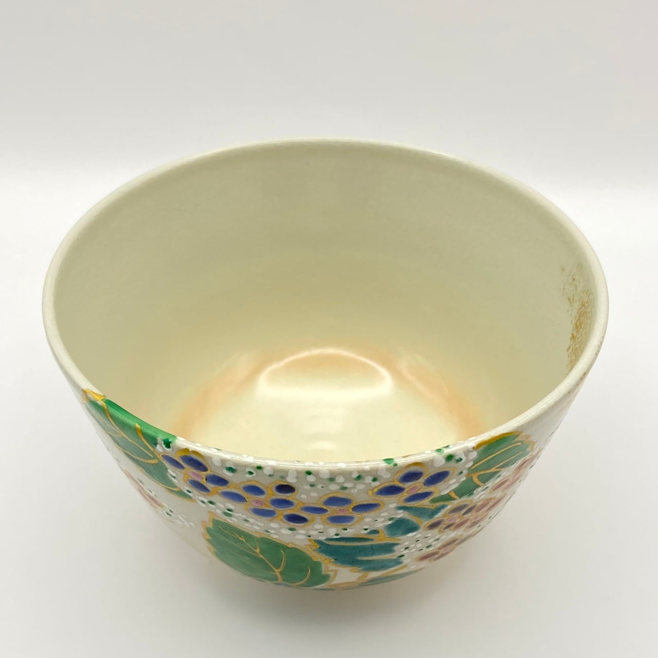 新古】茶碗 仁清 紫陽花 加藤松香 共箱入 | 茶道具 錦玉堂