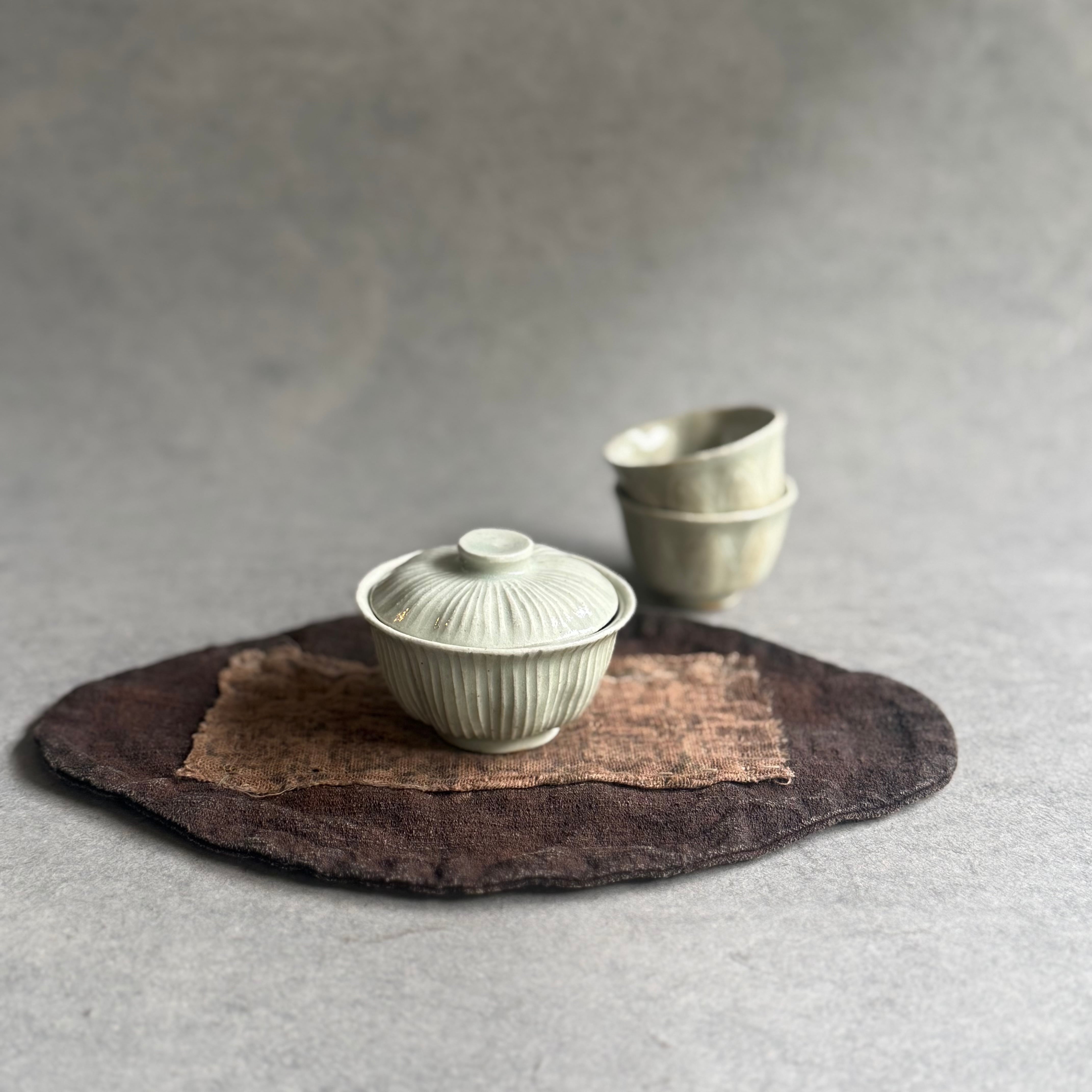 双龍白磁陽刻蓋物 陳国治作 日高伸治 白磁蓋碗 | gallery 一白