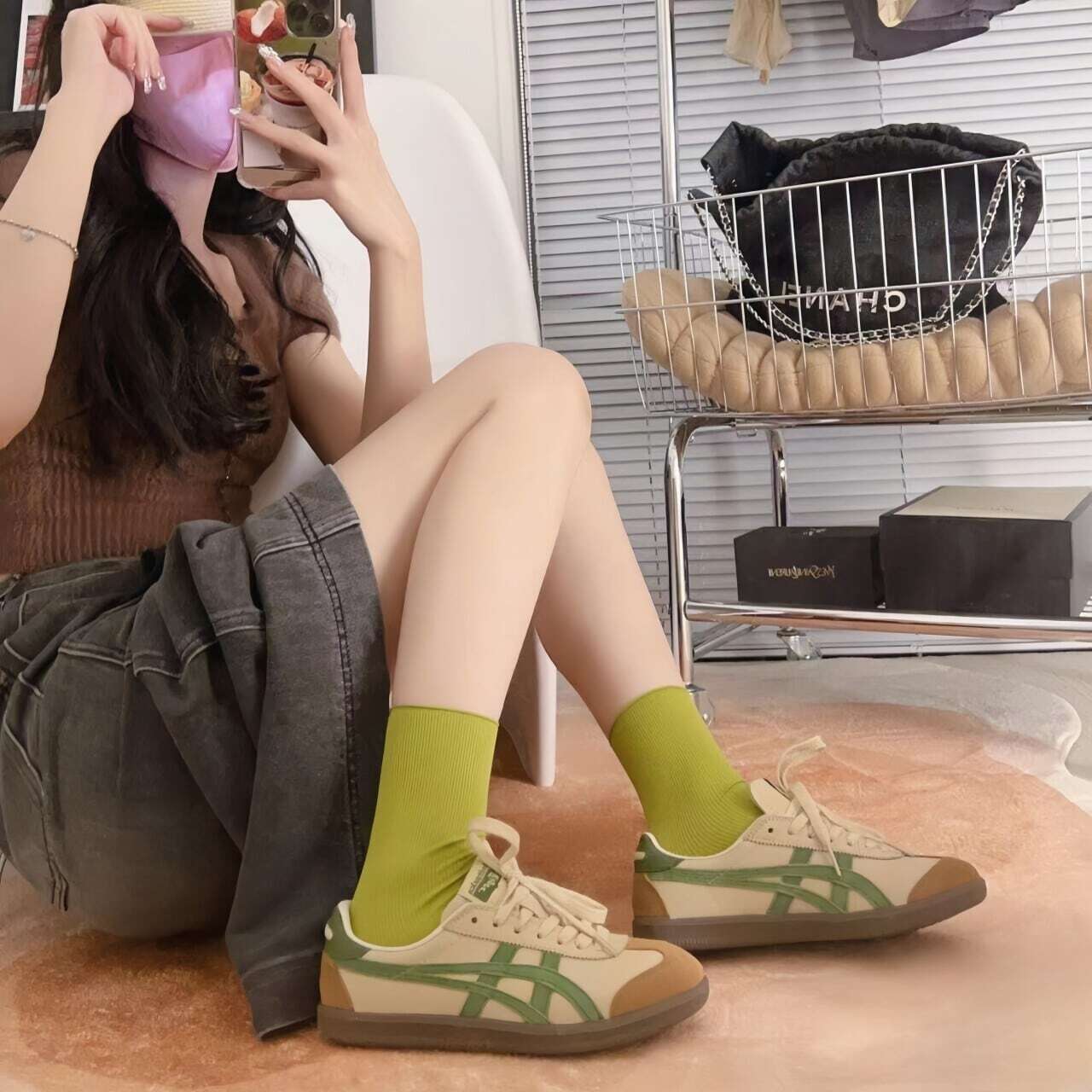 日本未入荷 Onitsuka Tiger Tokuten Beige Green オニツカ 日本未入荷 Onitsuka Tiger Tokuten Beige Green オニツカ