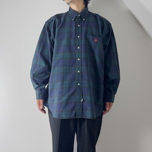 90s Ralph Lauren black watch "The Big Shirt" [XL] 古着