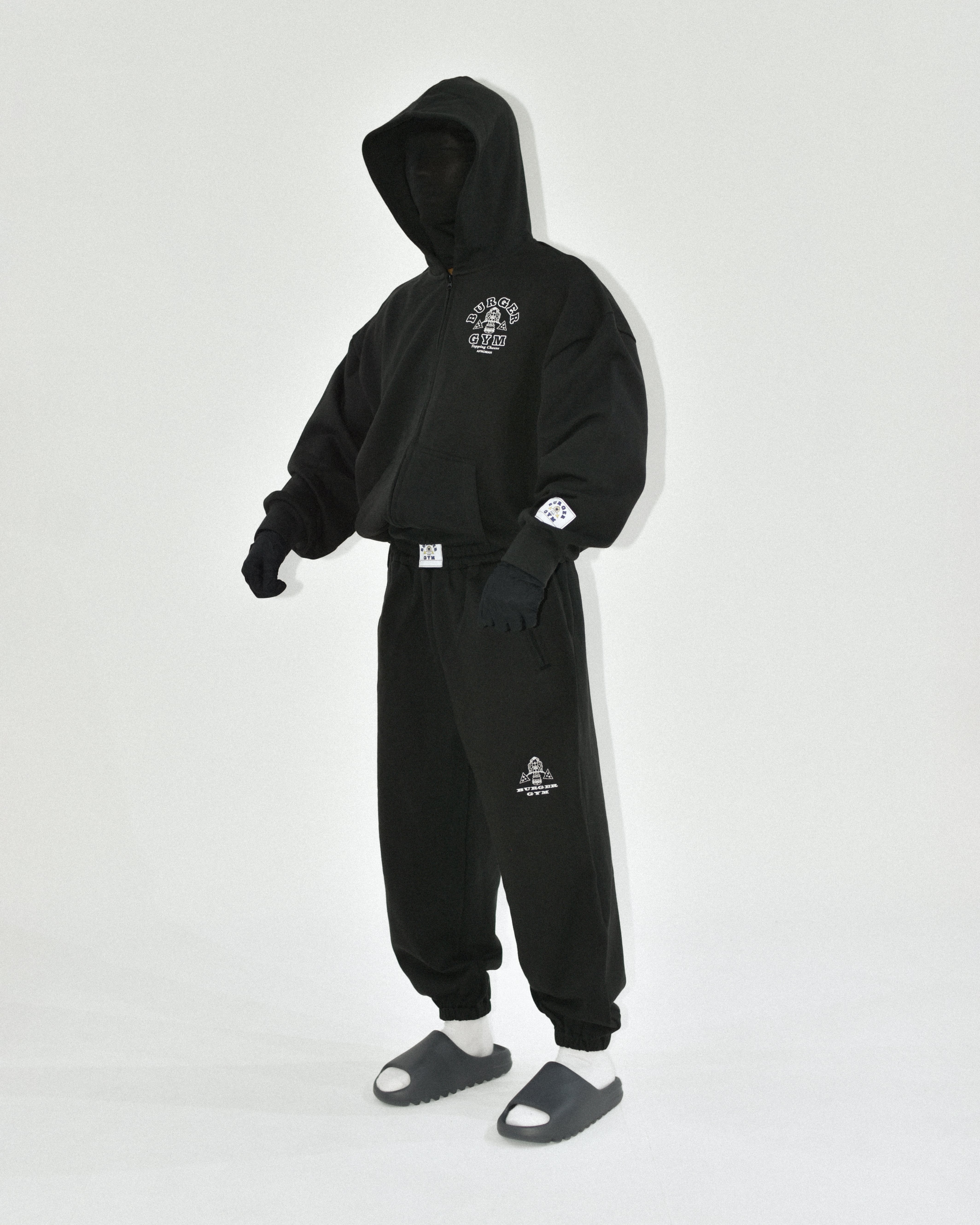 バーガージムジップパーカー ブラック | JACKPOT MARKET