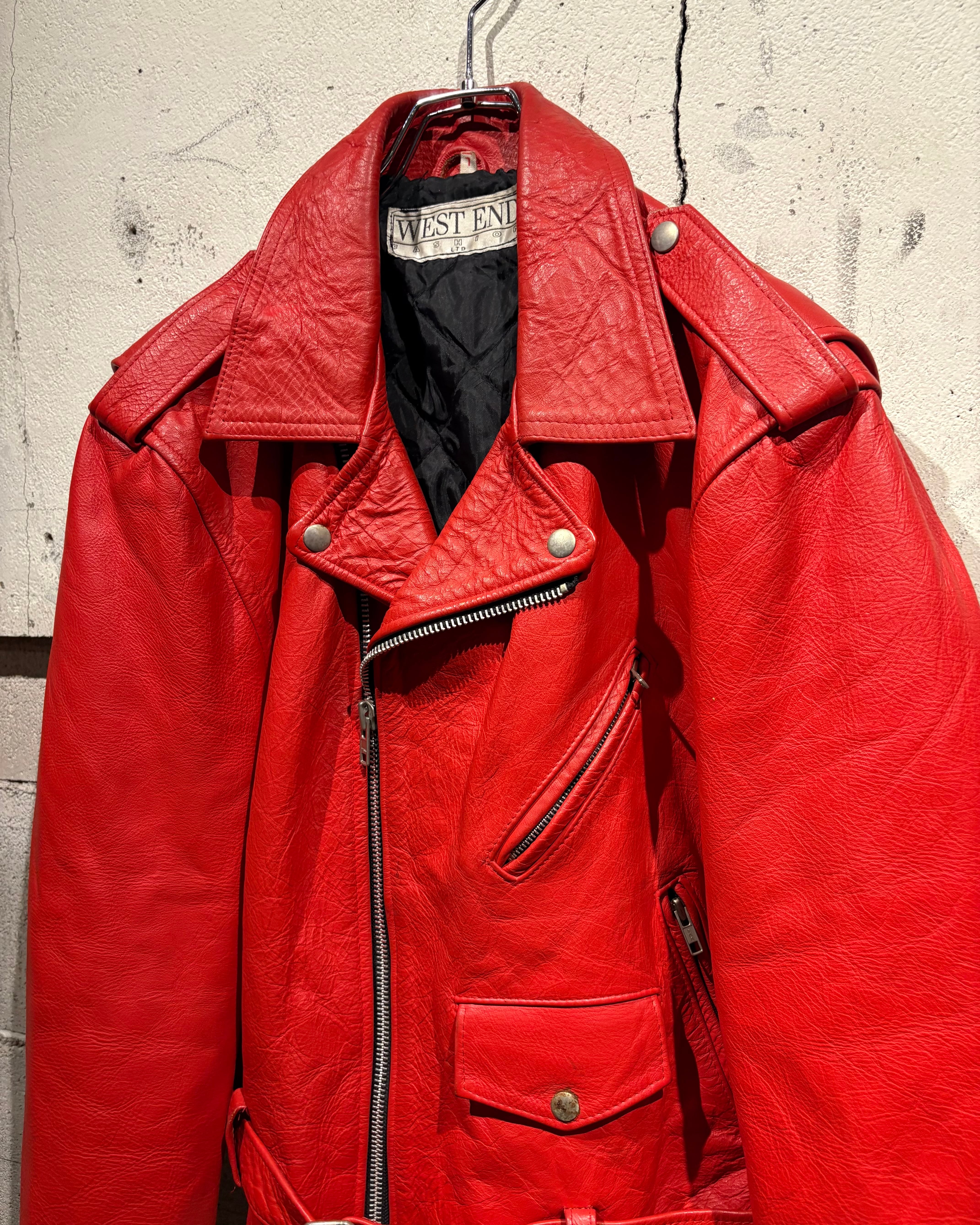 Caka otto】80's Rare Color Vintage Double Riders Jacket | Caka