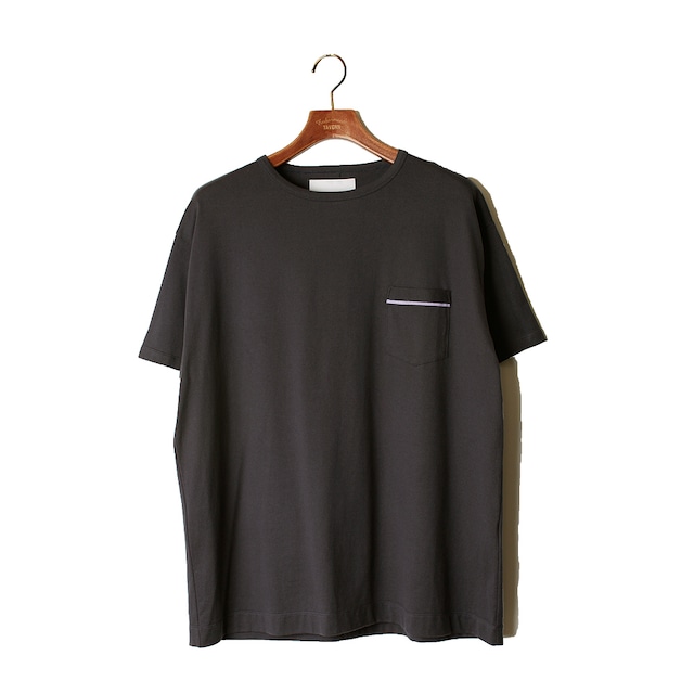 1 pocket Loose Tee -charcoal <LSD-AI3T5>