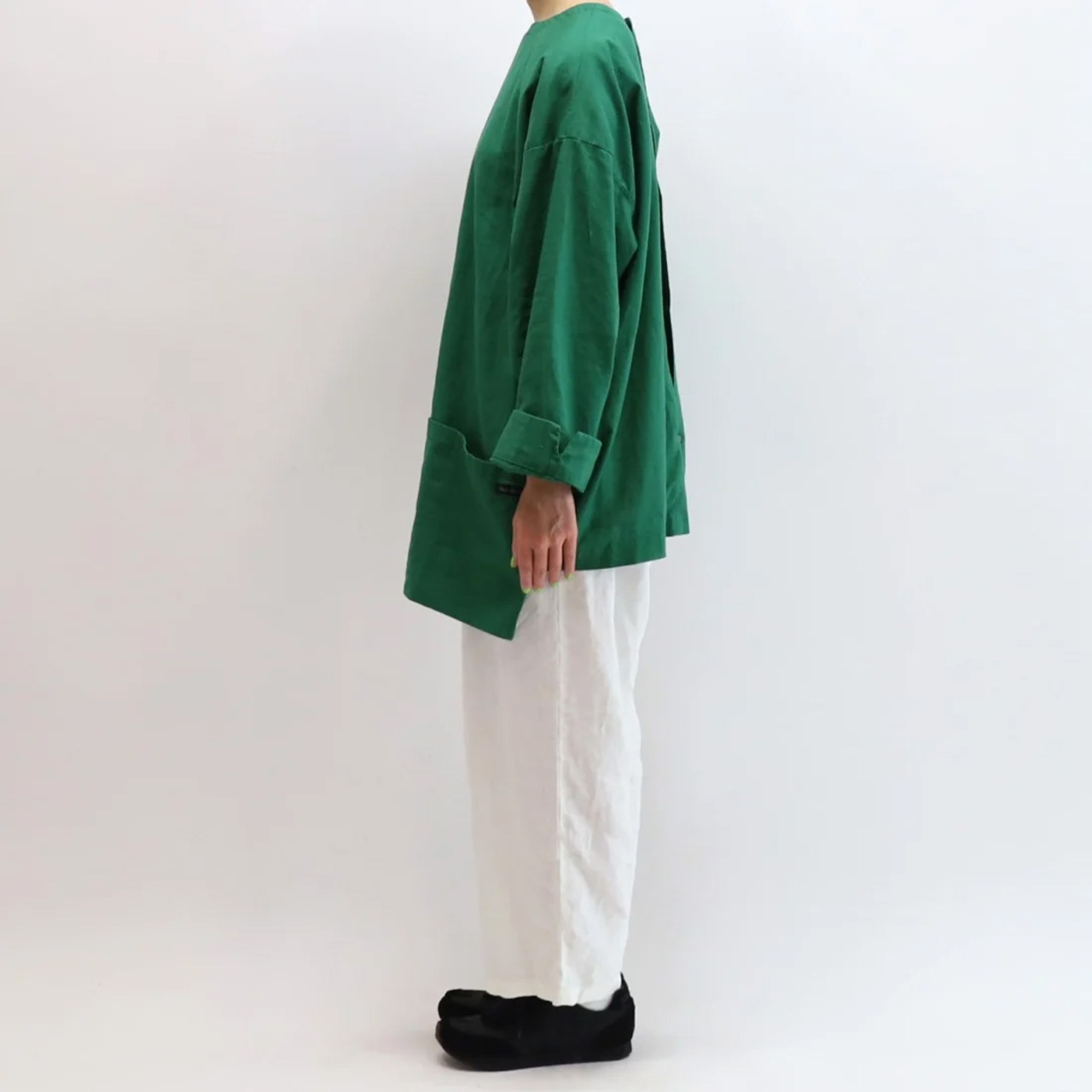 NAPRON APRON SHIRTS-BROWN-/ナプロン/トップス/オーバーサイズ