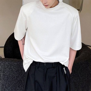 【Men】PADDED RELAXED CREW NECK SHORT SLEEVE T-SHIRT S-2300