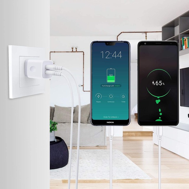 【人気商品】Viviber「アンドロイド充電器*1個+USB A-USB Cケーブル*1本*1.8m」Android スマホ 充電器 Type-c 急速充電 usb携帯充電器 タイプc usb 充電アダプター C充電ケーブル Huawei/Galaxy/Xperia/LG/Aquos/iQOSなどのCタイプ多機種対応