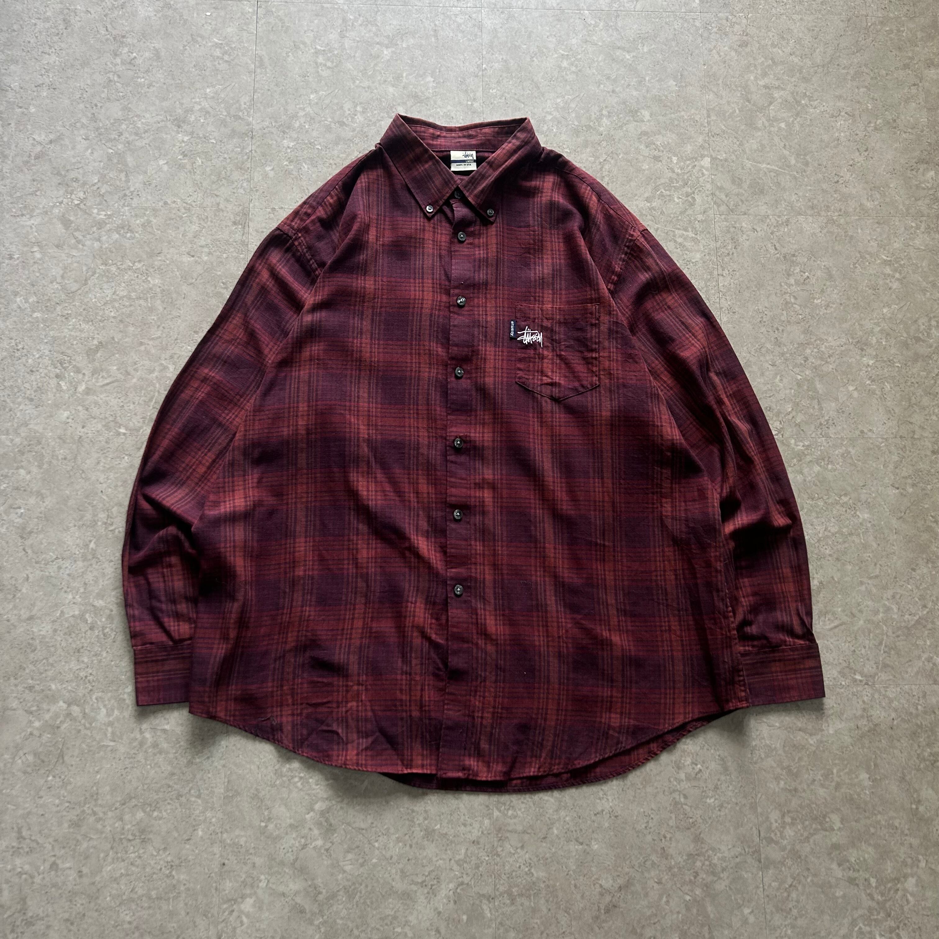 2000s Bootleg STUSSY B/D check shirt 【仙台店】