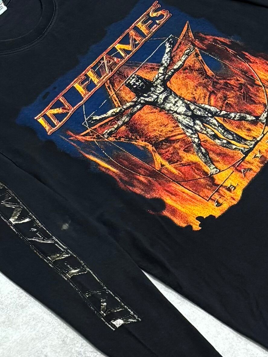 00's IN FLAMES Clayman Tour 2000 LS T-Shirt XL GOOFY イン