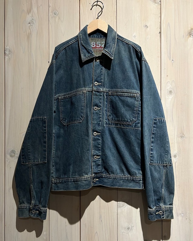 【a.k.a.C.a.k.a vintage】Patch Gimmick Vintage Loose Denim Jacket