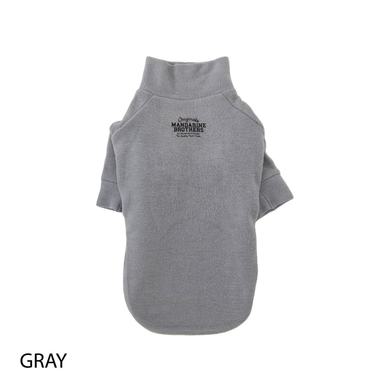 マンダリンブラザーズ スキンタイトウォームTシャツ L GRAY 秋 冬 防寒 ドッグウェア 犬服 男の子 女の子 おしゃれ MANDARINE BROTHERS