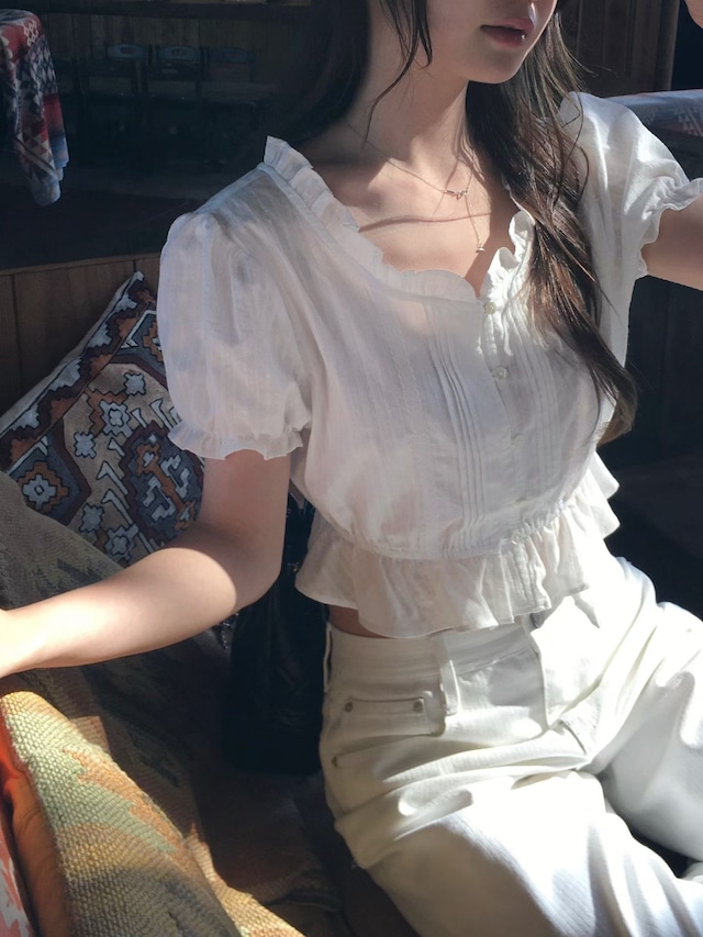 (予約) vegetable / Ellerose blouse 1color