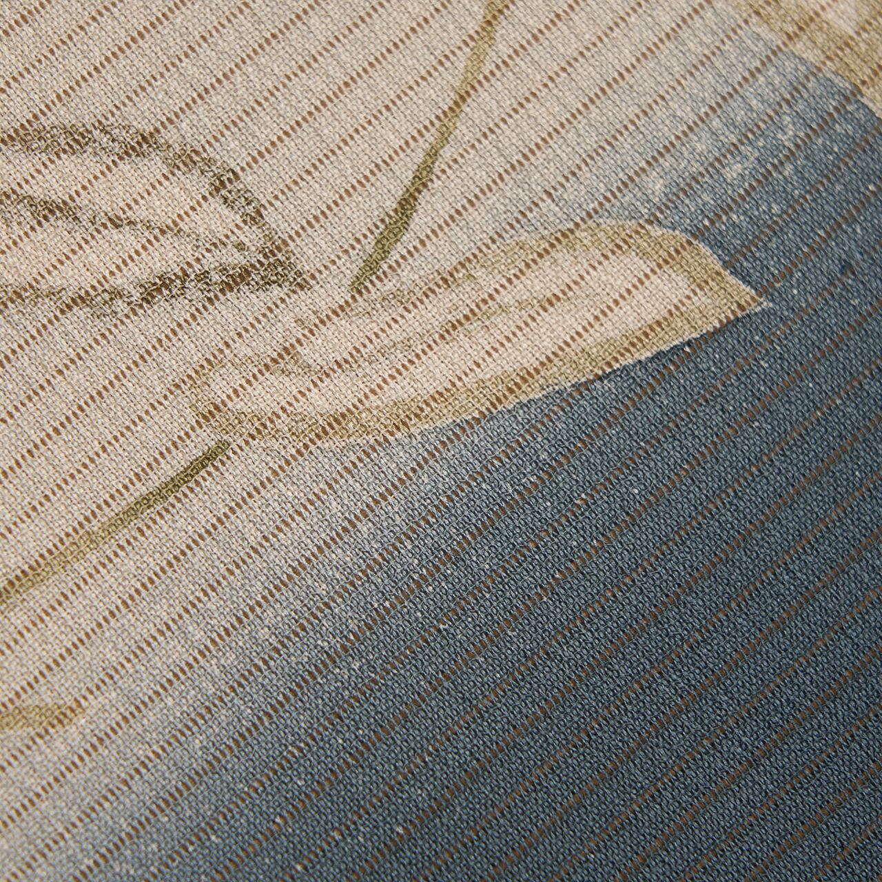 ツユクサの模様 絽ちりめん 夏名古屋帯【中古】 | かわの屋
