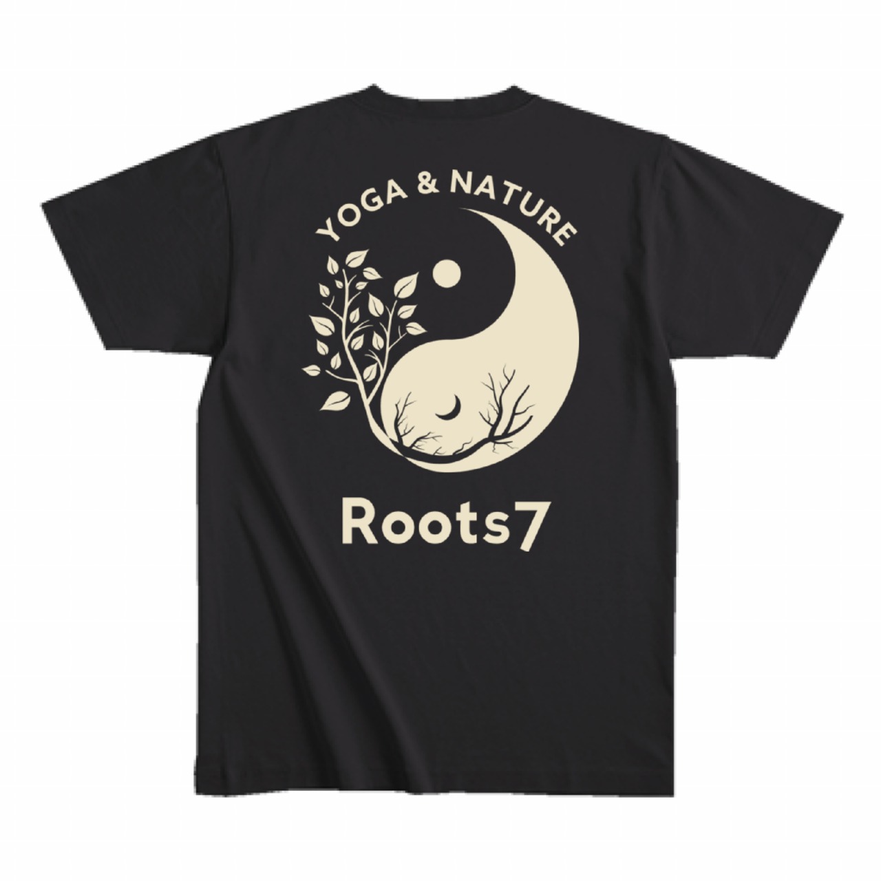 Roots7 Yoga Tシャツ（黒）ver2