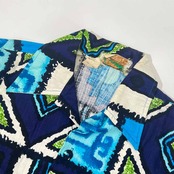 70s Diamond Head SPORTS WEAR ダイヤモンドヘッド 総柄 アロハシャツ ジャケット S/マルチ メンズ ビンテージ