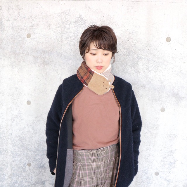 【完売】ゆきぐにどうぶつ おとなさまマフラー【チェリー】