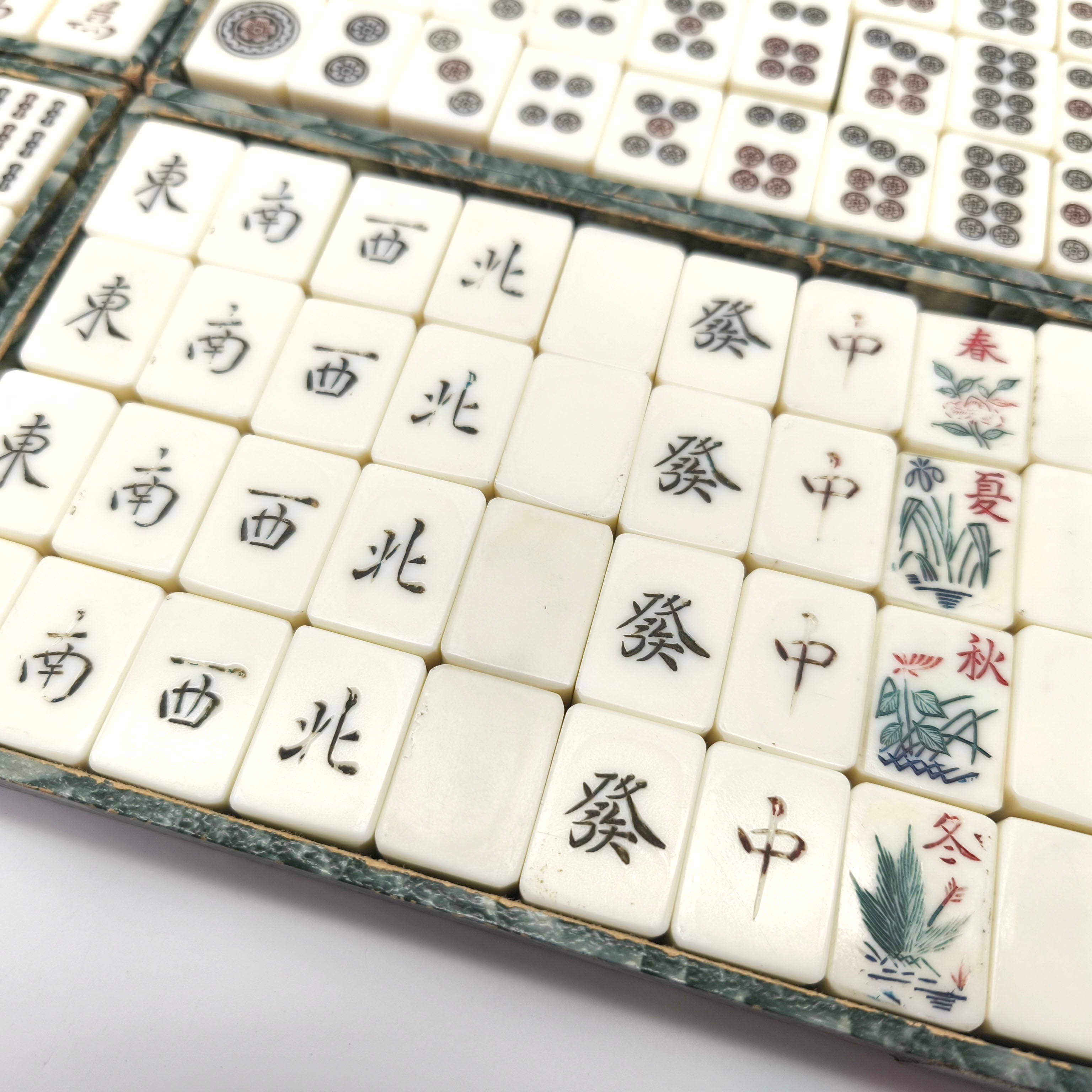 麻雀牌・背竹牌・手積み・レトロ・No.250706-51・梱包サイズ60