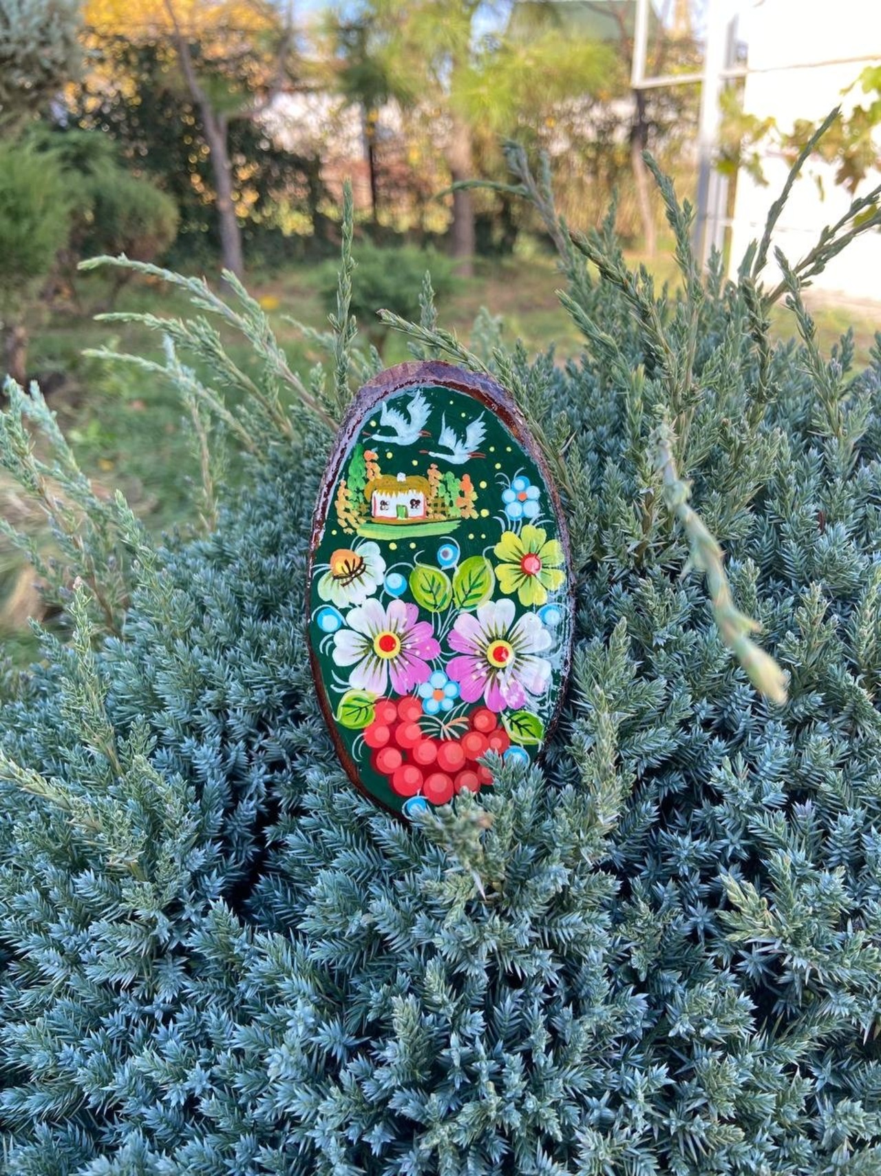 ペトリキフカ塗りのマグネット ペトリキウカ村（Khomenko製作） - 3