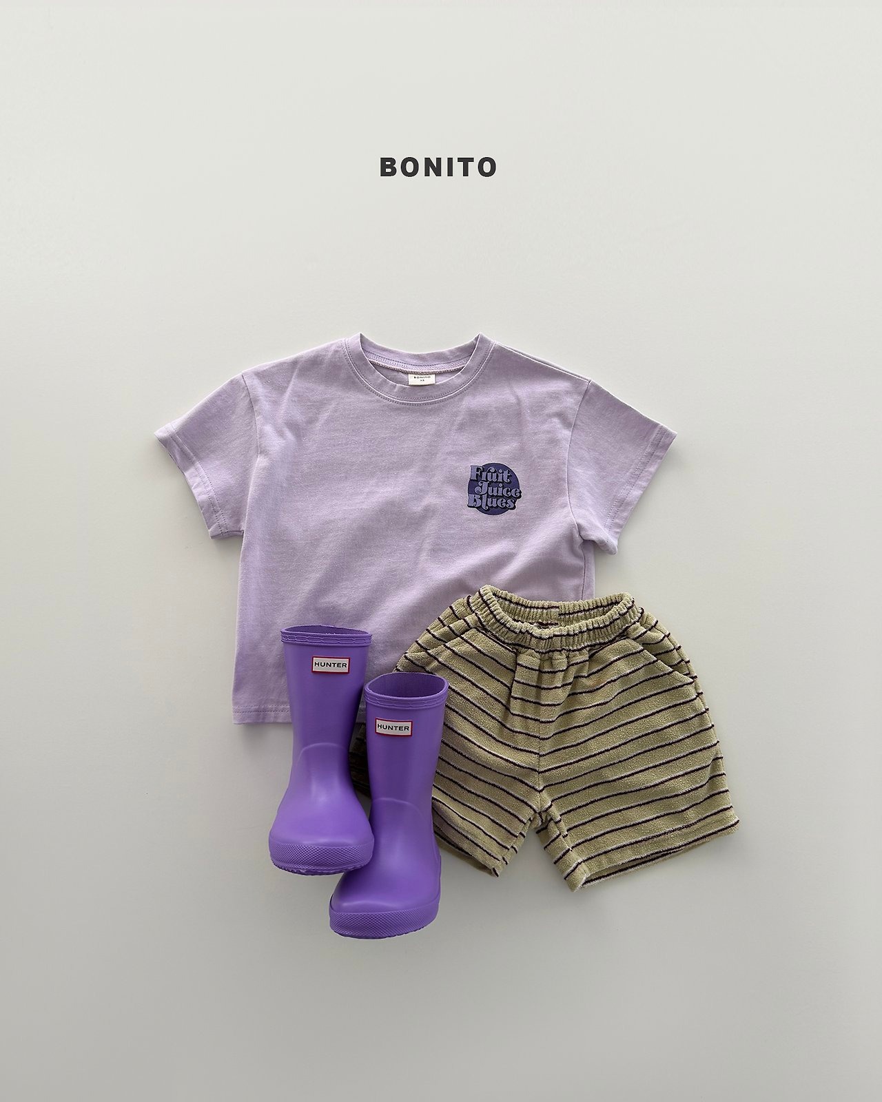 [BONITO] Fruits Blues Tee / [보니토] 프루츠블루스티