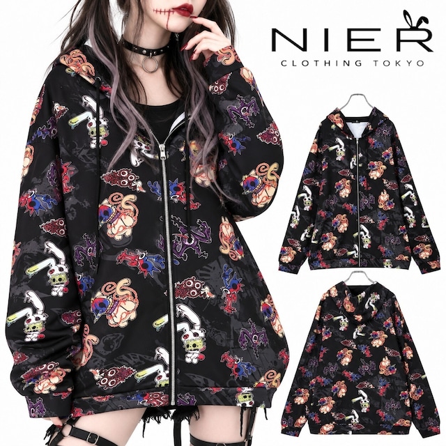 《ハロウィン前プレゼント66%OFFイベント》DARK POP HALLOWEEN ZIP OUTER
